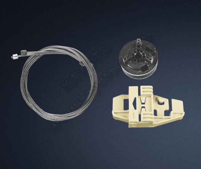 Citroen C3 2002-2009 Cam Kriko Teli Tamir Takımı Arka Sağ